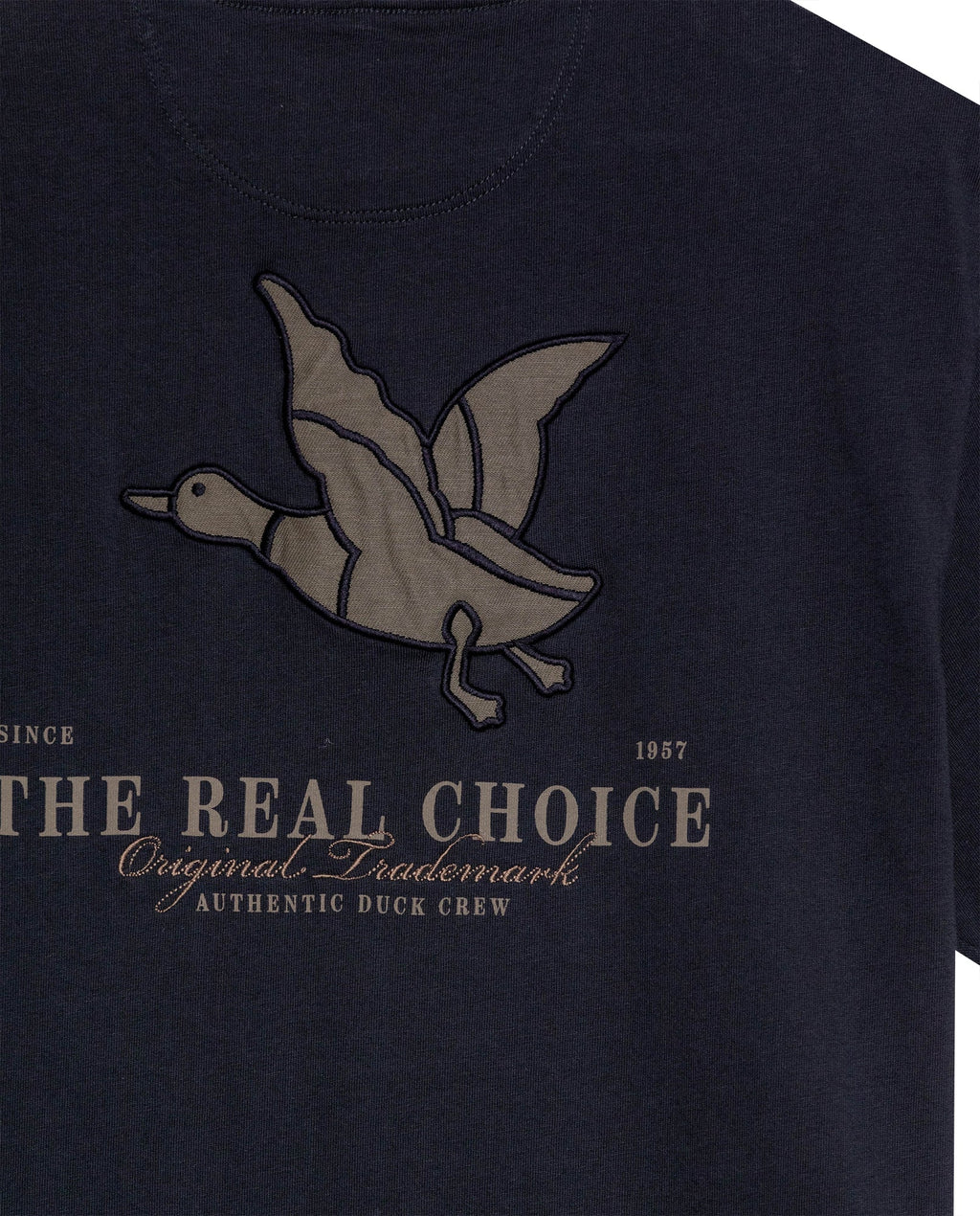 Mens T-Shirt Classic Fit Short Sleeve Cotton Jersey Polonia Rustic Vintage Heart Point Print Back Appliqué - Gray 63_641H022_GRI190000_8