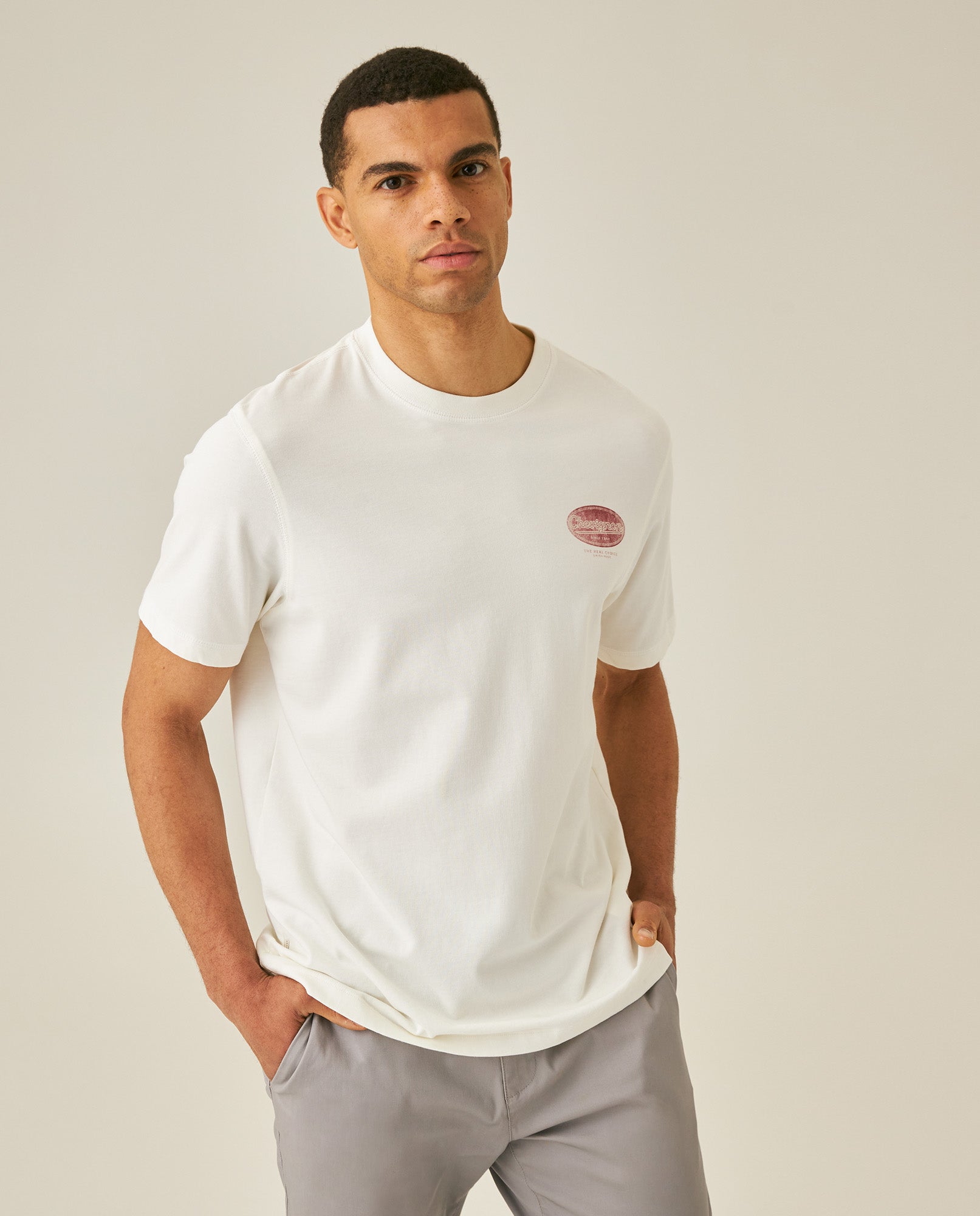 Mens Rodeo T-Shirt Classic Fit Short Sleeve Cotton Jersey Varsovia Medium Weight Decorative Seams Localized Print - Raw 63_641H701_CRU141106_0