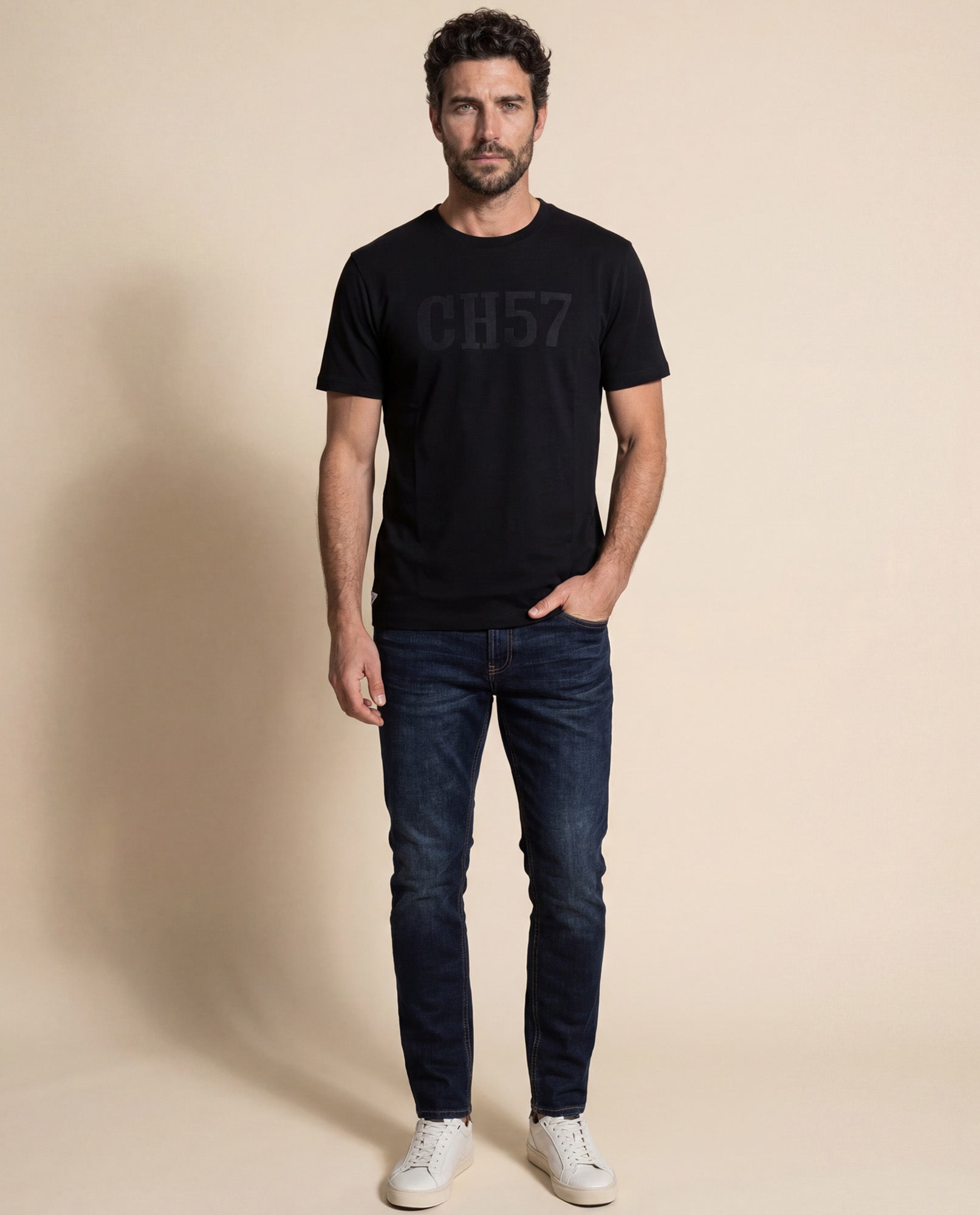 Mens Classic Fit Graphic T-Shirt - Black 63_645G140_NEG194007_4