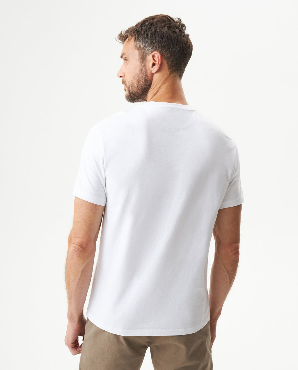 Men's Graphic Slim Fit T-shirt in Cotton, Harbor - 5