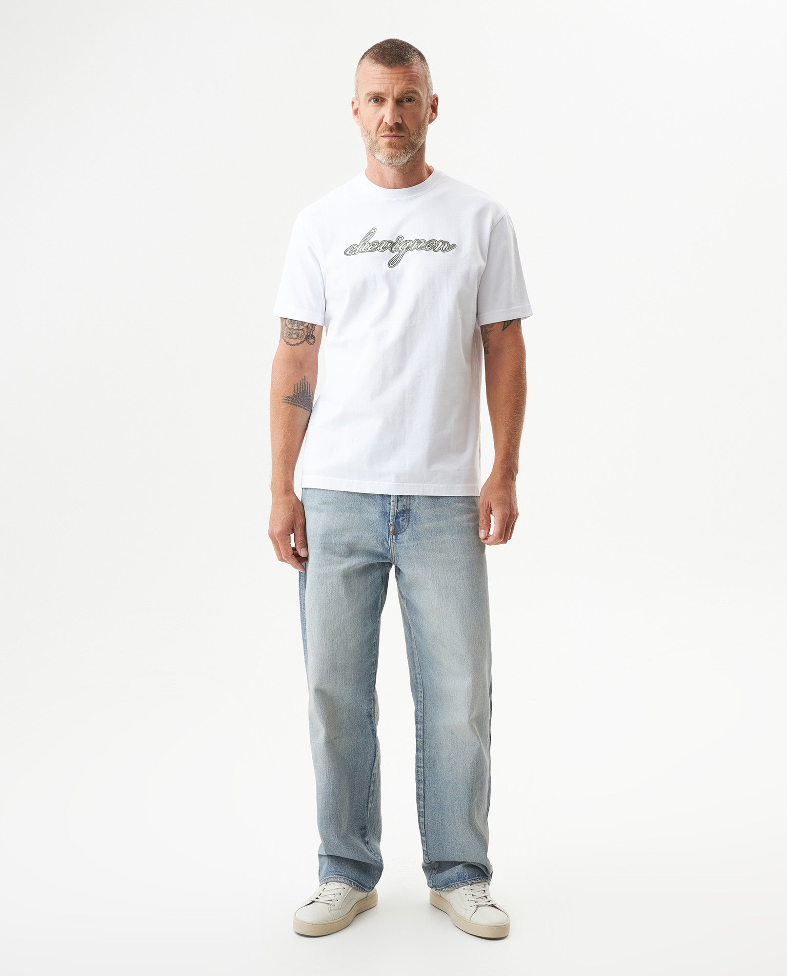 Men's Graphic Classic Fit T-shirt in Cotton, Horizon - 3