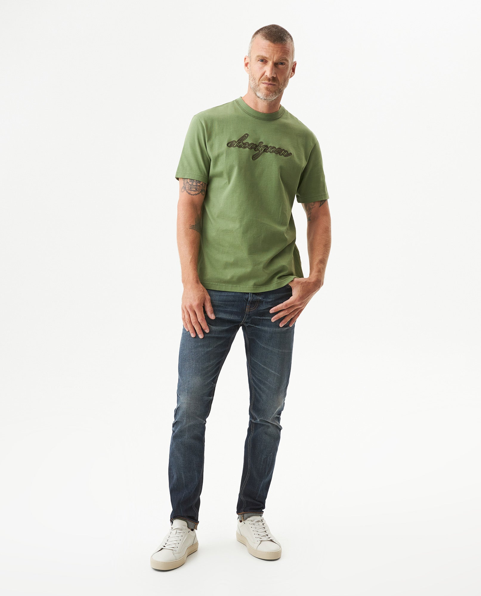 Men's Graphic Classic Fit T-shirt in Cotton, Horizon - 3
