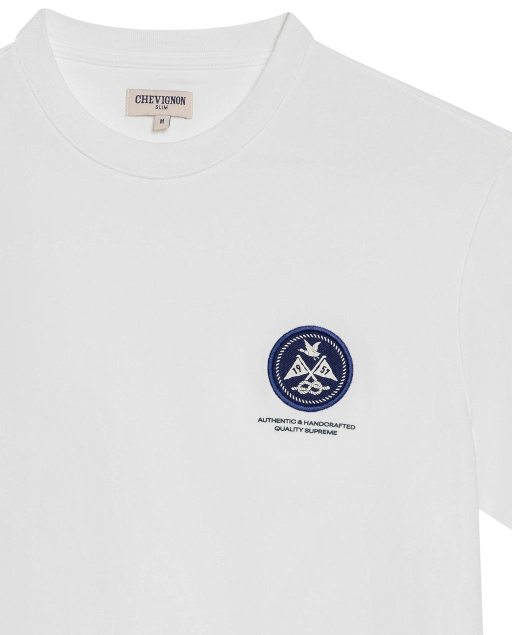 Men's Slim Fit Short Sleeve T-shirt in Cotton, Sailor - 7