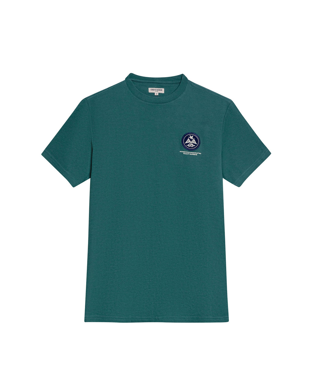 Men's Slim Fit Short Sleeve T-shirt in Cotton, Sailor - 1