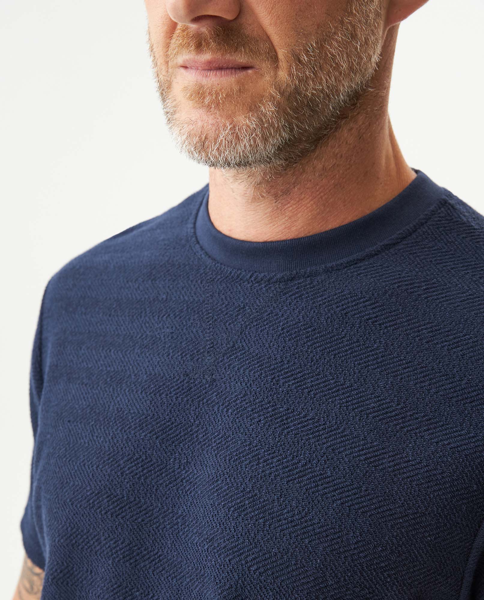 Men's Classic Fit T-shirt in Cotton Stretch Blend, Seaport 649G014 - 4