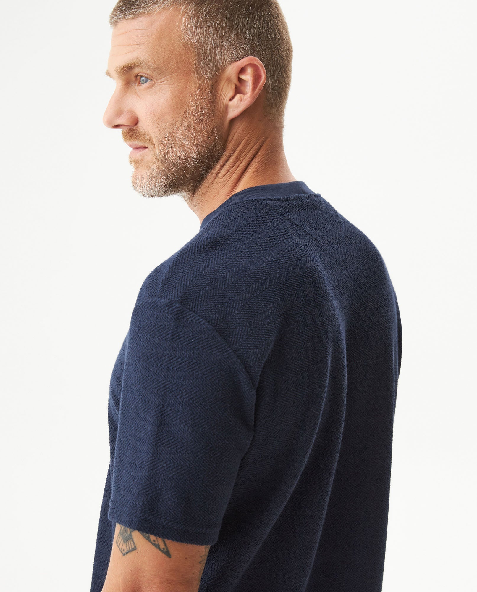 Men's Classic Fit T-shirt in Cotton Stretch Blend, Seaport 649G014 - 6