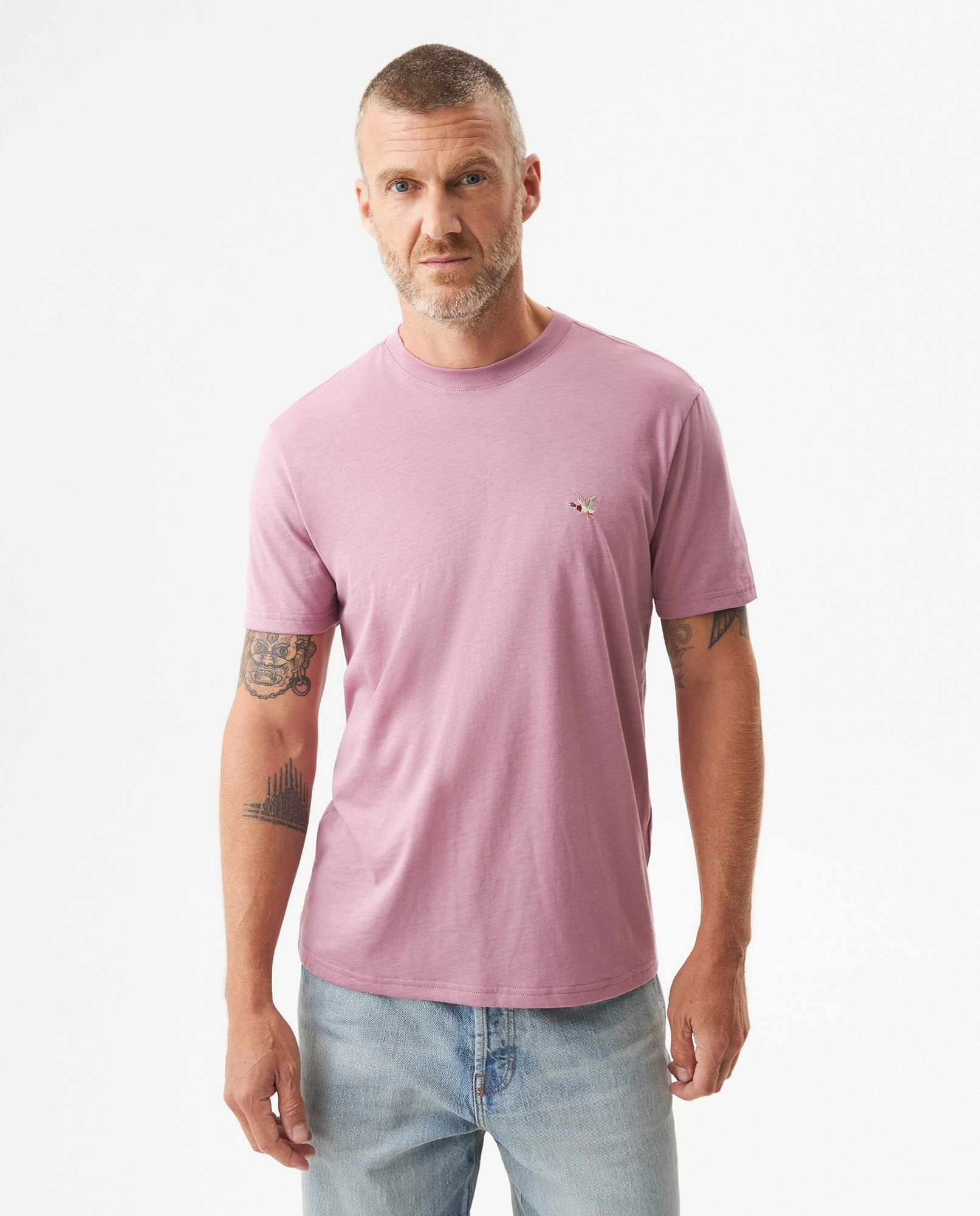 Men's Essential Slim Fit Short Sleeve T-shirt in Pima Cotton, Heritage - 2