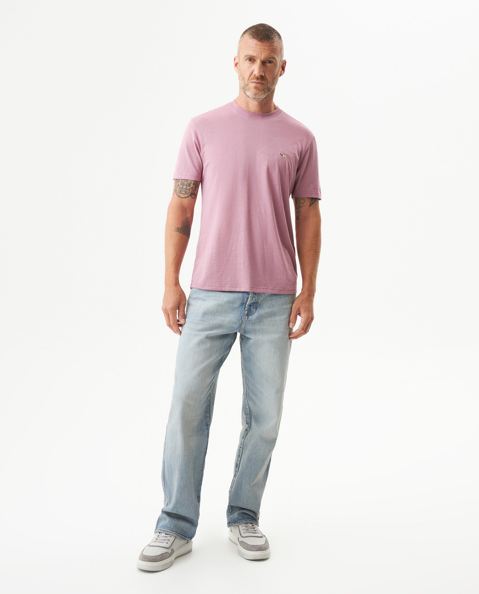Men's Essential Slim Fit Short Sleeve T-shirt in Pima Cotton, Heritage - 3