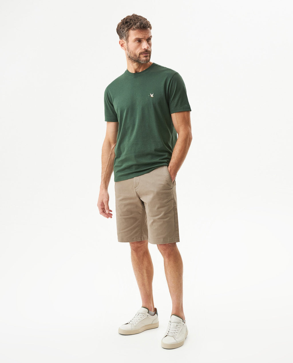 Men's Essential Slim Fit Short Sleeve T-shirt in Pima Cotton, Heritage - 3