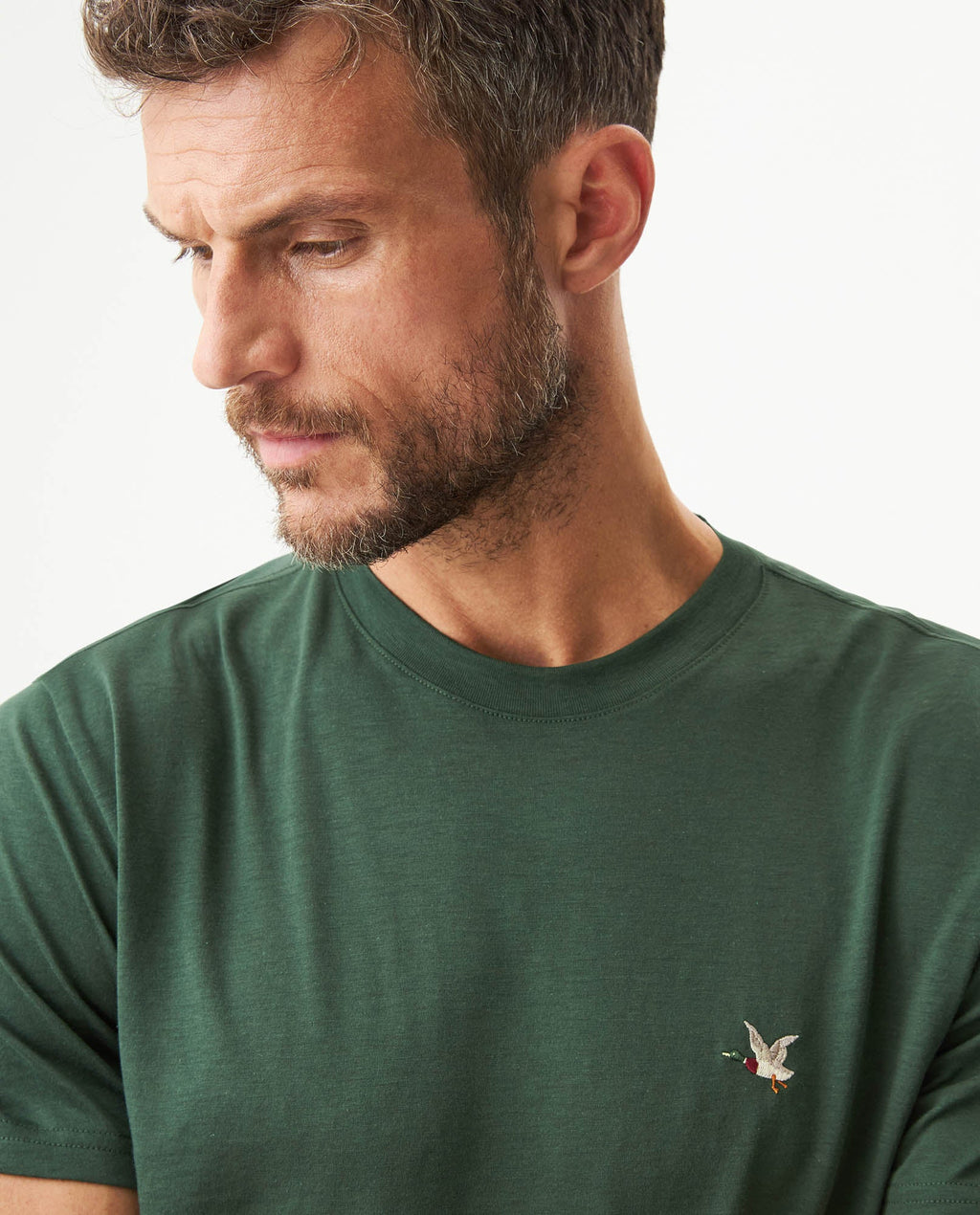 Men's Essential Slim Fit Short Sleeve T-shirt in Pima Cotton, Heritage - 4