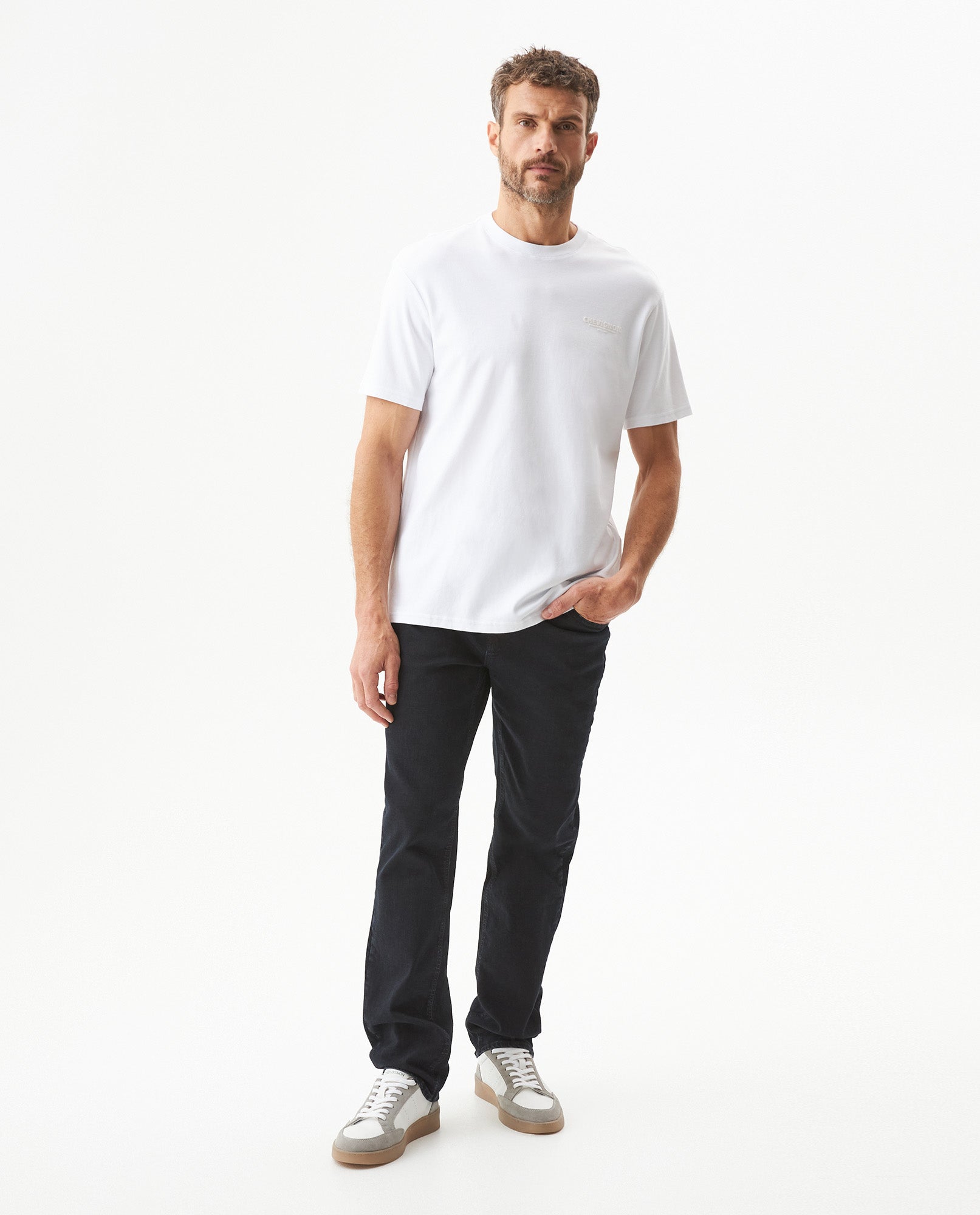Men's Classic Fit Printed T-shirt in Cotton, Shipyard - 3
