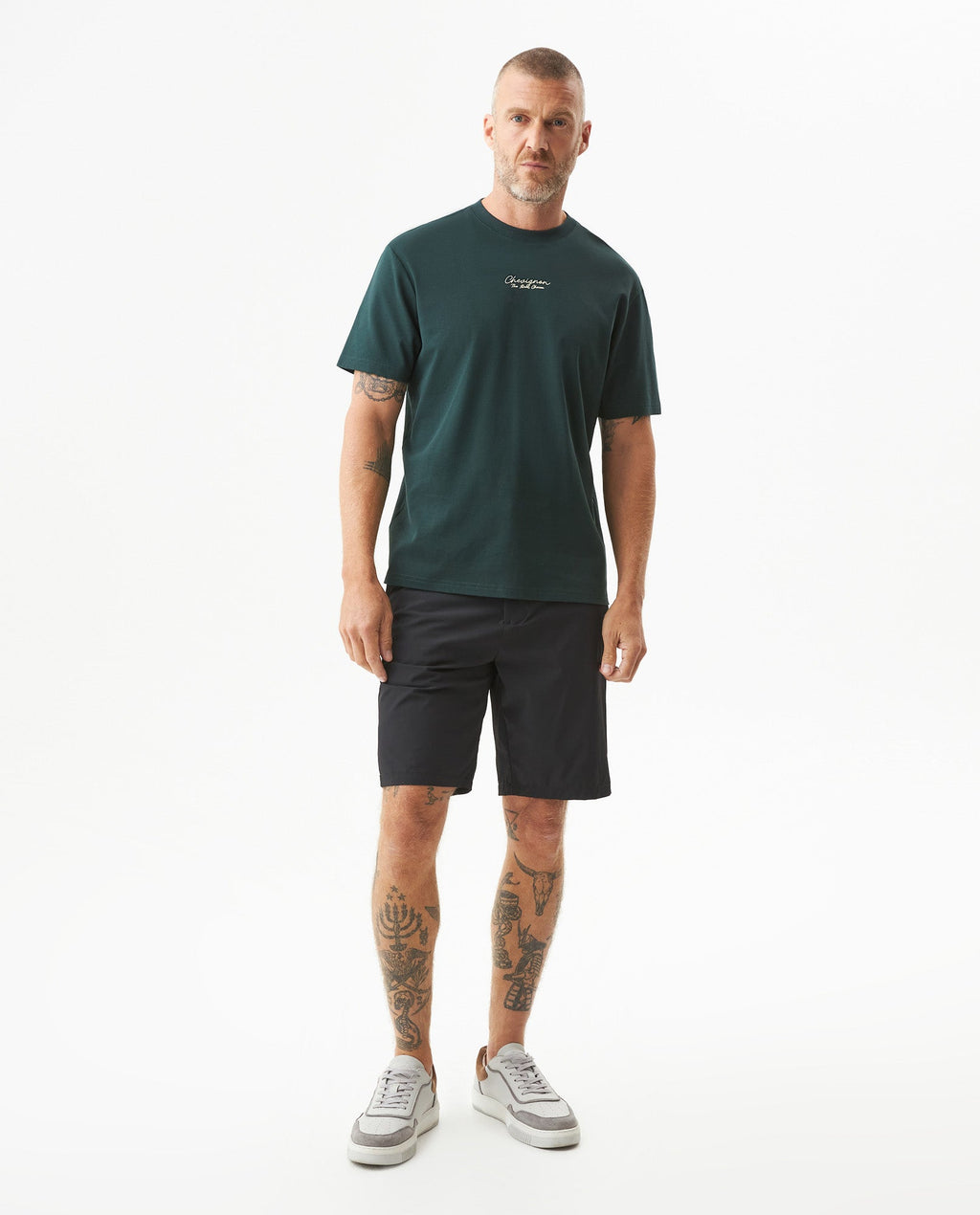 Men's Classic Fit Printed T-shirt in Cotton, Bayside - 3