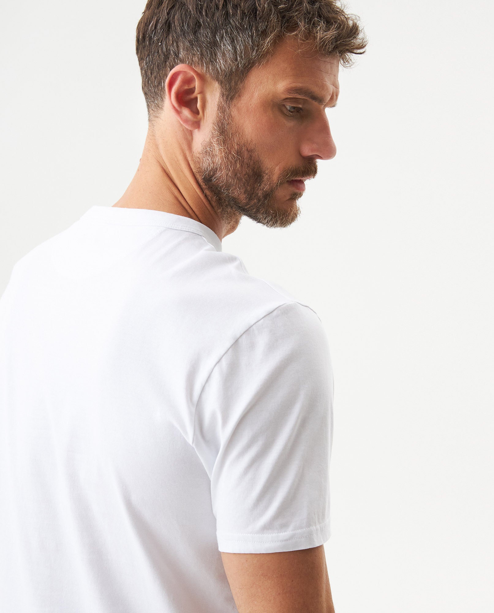 Men's Slim Fit Typographic Graphic T-shirt in Cotton, Seafront - 6