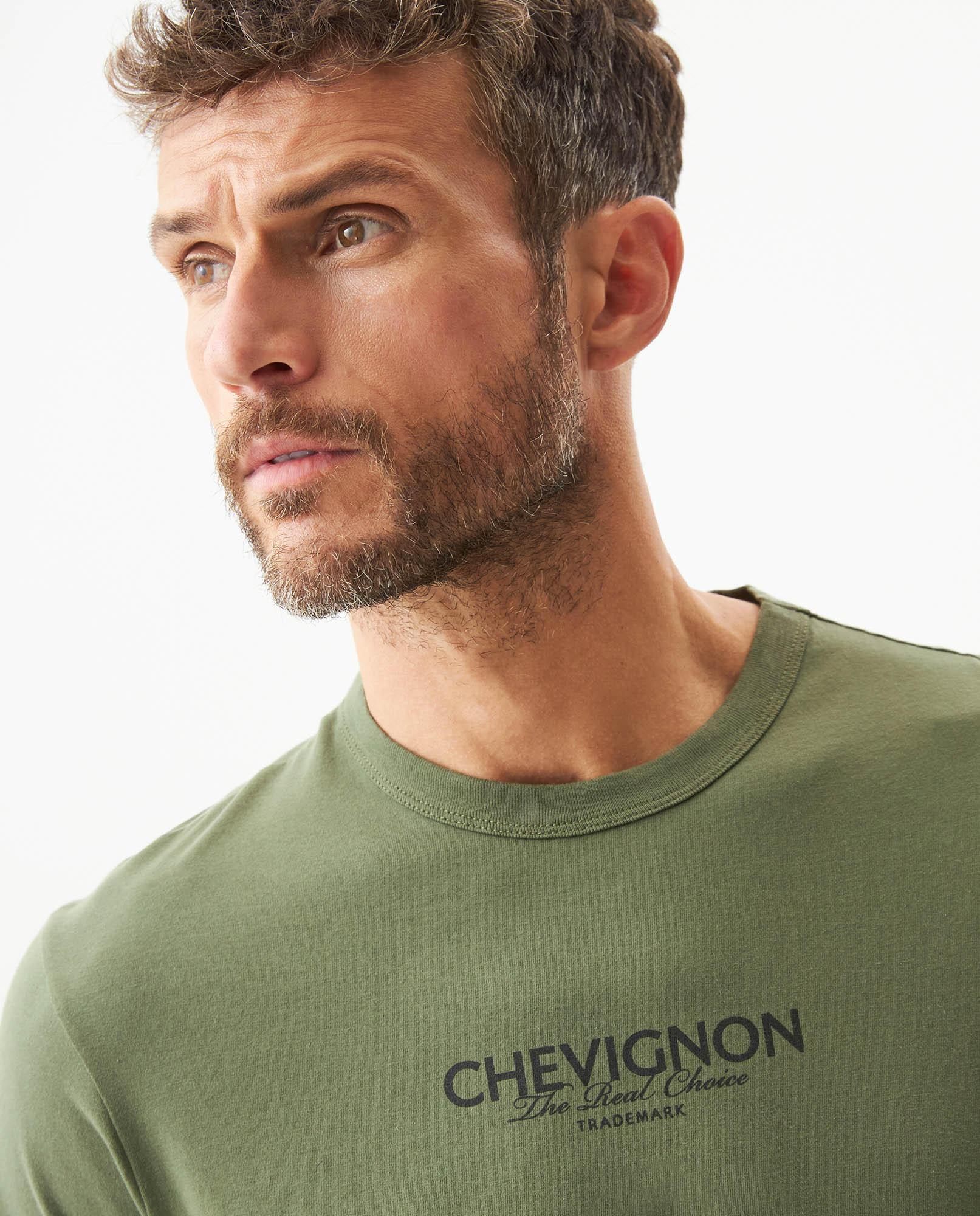 Men's Slim Fit Typographic Graphic T-shirt in Cotton, Seafront - 4