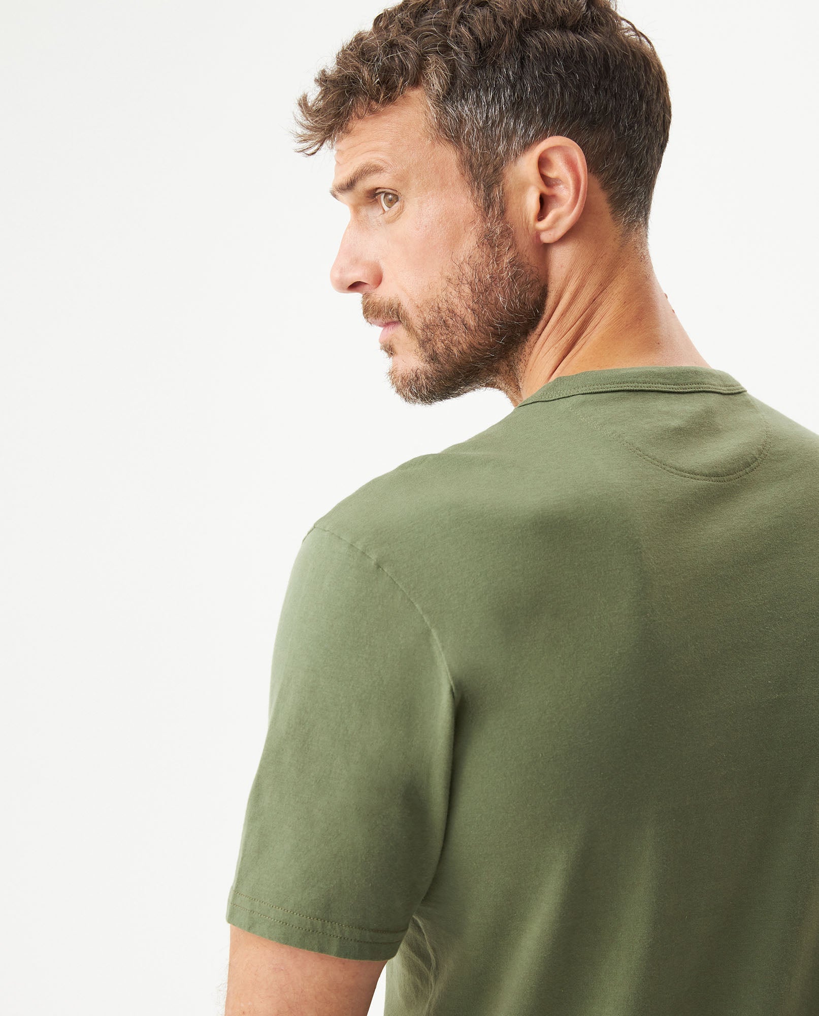 Men's Slim Fit Typographic Graphic T-shirt in Cotton, Seafront - 6