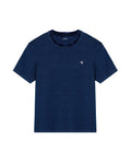 Men's Denim Thread Slim Fit T-shirt in Cotton-Polyester, Maritime - 1