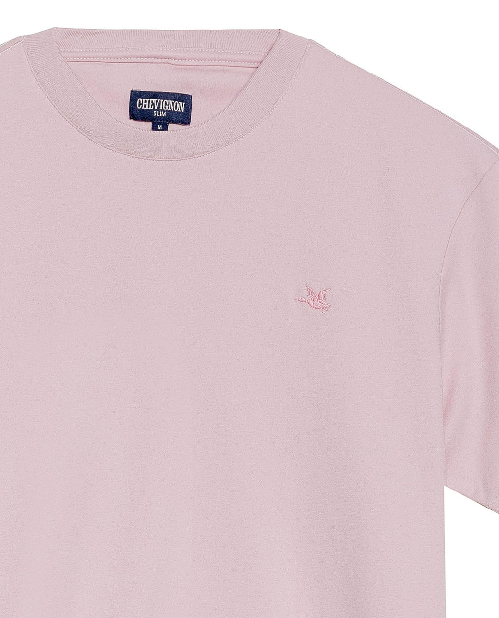 Men's Embroidered Slim Fit T-shirt in Cotton, Twilight  - 7